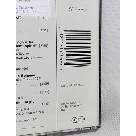 1990 Luciano Pavarotti Live On Stage Audio Laser Light Digital CD No Scratches - Picture 7 of 10